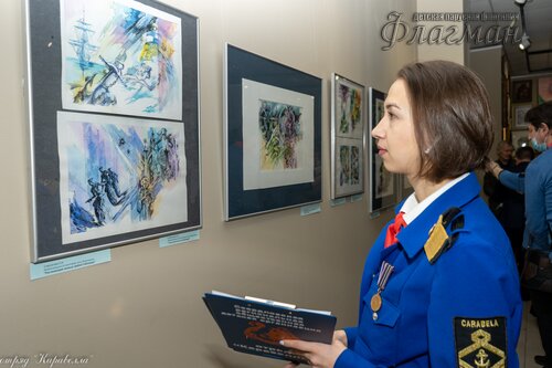 Открытие выставки работ  художника-иллюстратора Евгении Ивановны Стерлиговой _DSC6003